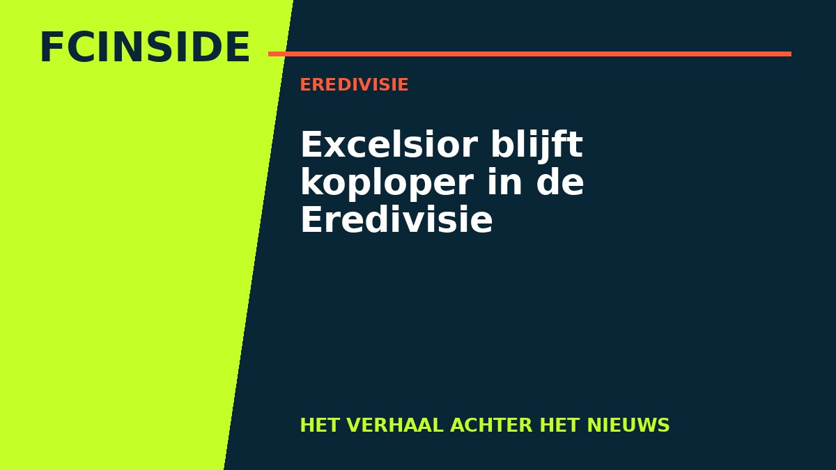 Excelsior blijft koploper in de Eredivisie