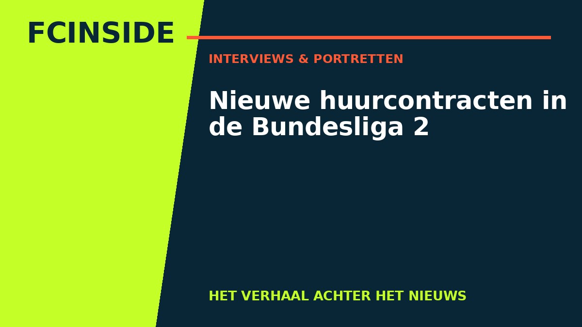 Nieuwe huurcontracten in de Bundesliga 2